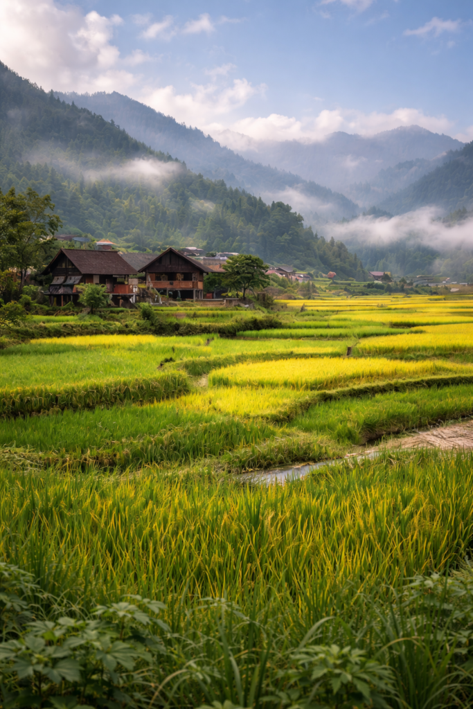 ziro valley nature trails, arunachal pradesh