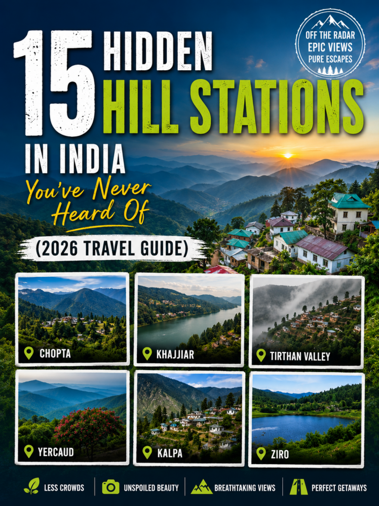 Hidden hill stations in India