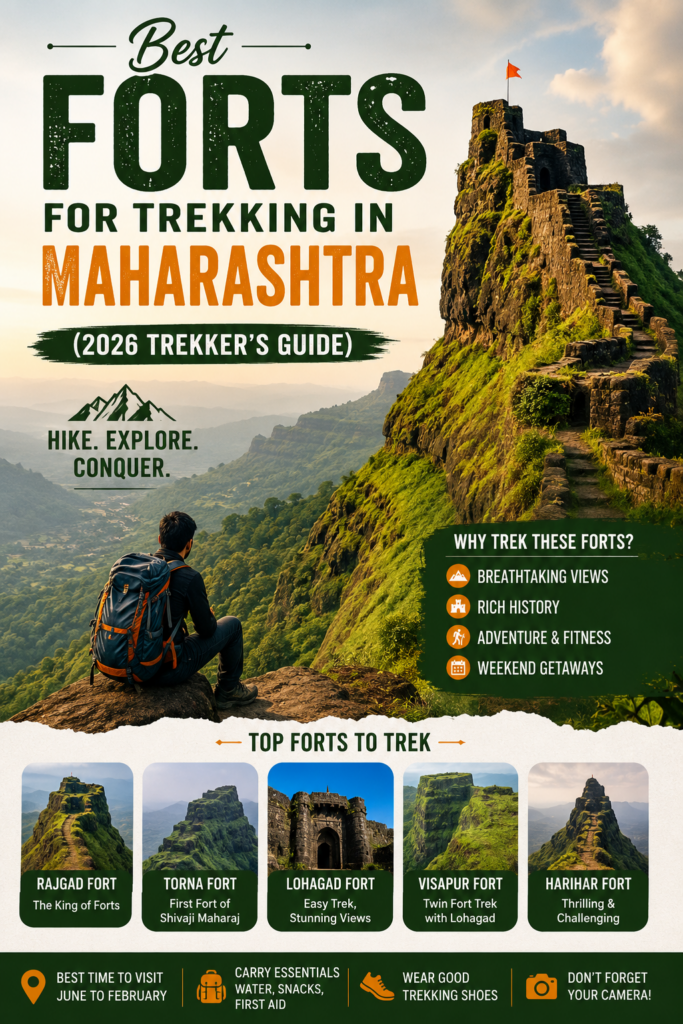 Forts for trekking in Maharashtra